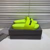 Dép Balenciaga nam siêu cấp màu xanh nõn chuối chữ đen DBL06