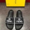 Dép Fendi nam siêu cấp đen chữ trắng DFD01