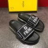 Dép Fendi nam siêu cấp đen chữ trắng DFD01