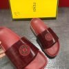 Dép Fendi nam siêu cấp đỏ logo đỏ DFD02