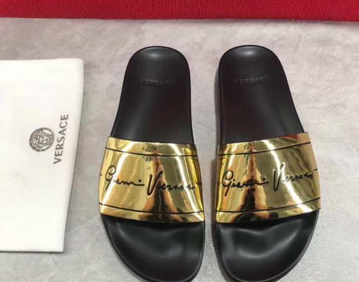 Dép Versace nam siêu cấp hoạ tiết GV Signature DVS05