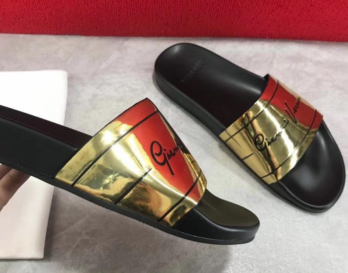 Dép Versace nam siêu cấp hoạ tiết GV Signature DVS05