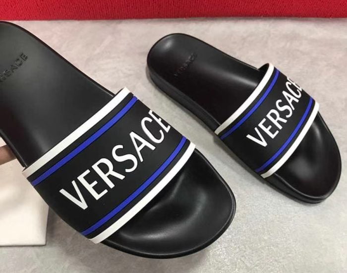 Dép Versace nam siêu cấp hoạ tiết Olympus DVS06