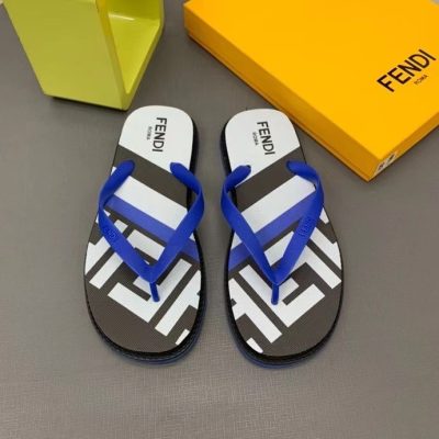 Dép Fendi nam kẹp ngón quai xanh DFD11