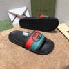 Dép Gucci Interlocking G Slide Red and Blue
