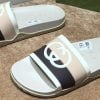 Dép Gucci Interlocking G Slide White