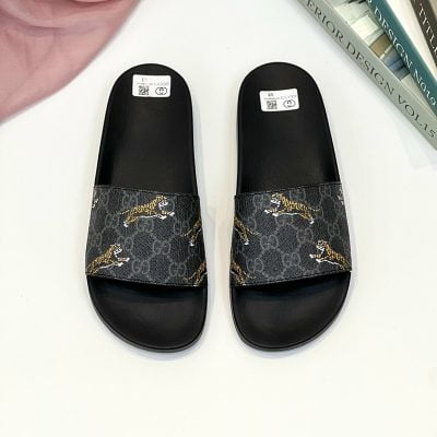 Dép Gucci Slide GG Supreme Tigers