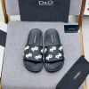 Dép nam Dolce Gabbana họa tiết logo chữ trắng