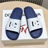 Dép nam D&G siêu cấp quai trắng lót xanh logo chìm