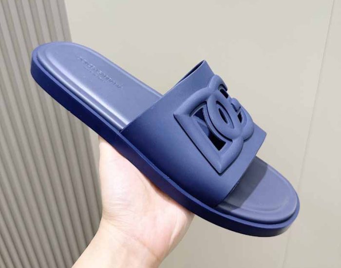 Dép nam Dolce Gabbana siêu cấp quai xanh logo chìm