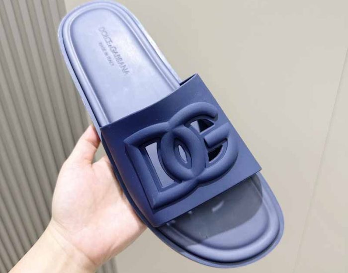 Dép nam Dolce Gabbana siêu cấp quai xanh logo chìm