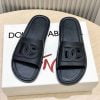 Dép Nam Dolce Gabbana siêu cấp quai đen logo chìm