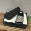Dép nam Gucci Slide Grey Monogram