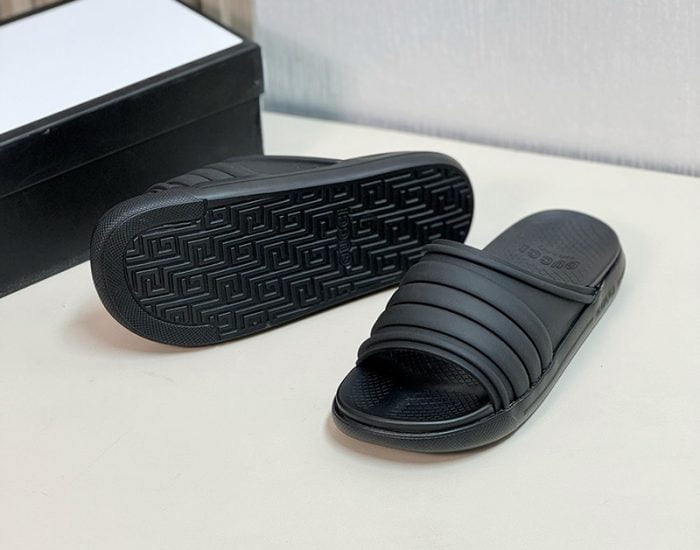 Dép nam Gucci siêu cấp Web Slide Sandal Full đen