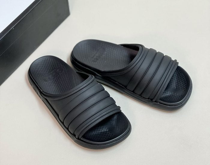 Dép nam Gucci siêu cấp Web Slide Sandal Full đen