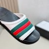 Dép nam Gucci Web Slide Sandal trắng xanh