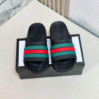 Dép nam Gucci Web Slide Sandal xanh đỏ