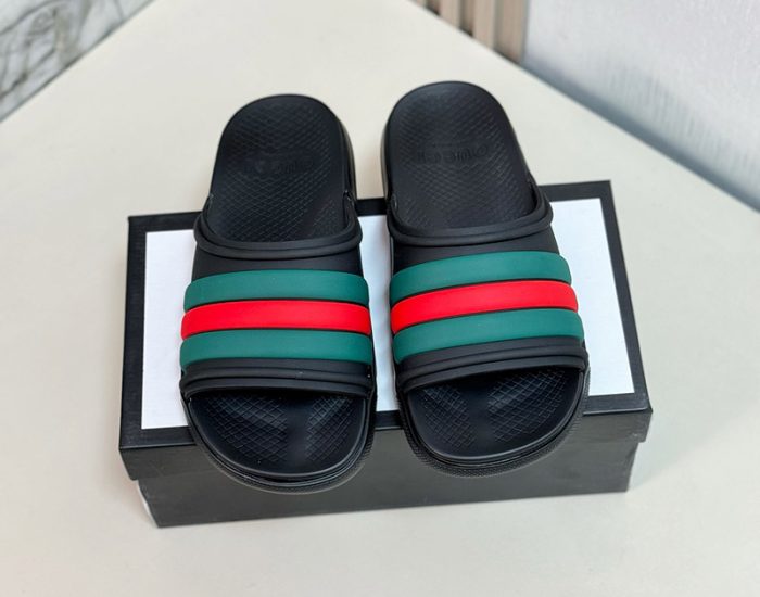 Dép nam Gucci Web Slide Sandal xanh đỏ