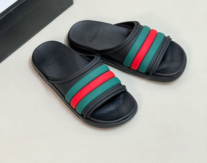 Dép nam Gucci siêu cấp Web Slide Sandal xanh đỏ