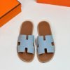 Dép nam Hermes da taiga quai xanh lót nâu Like Auth