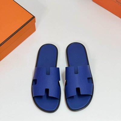 Dép nam Hermes full xanh đế gỗ Like Auth