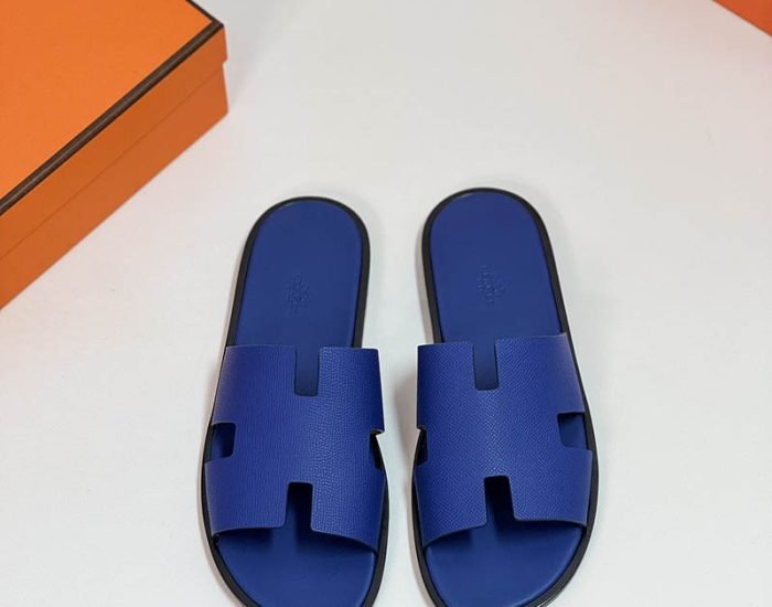 Dép nam Hermes full xanh đế gỗ Like Auth
