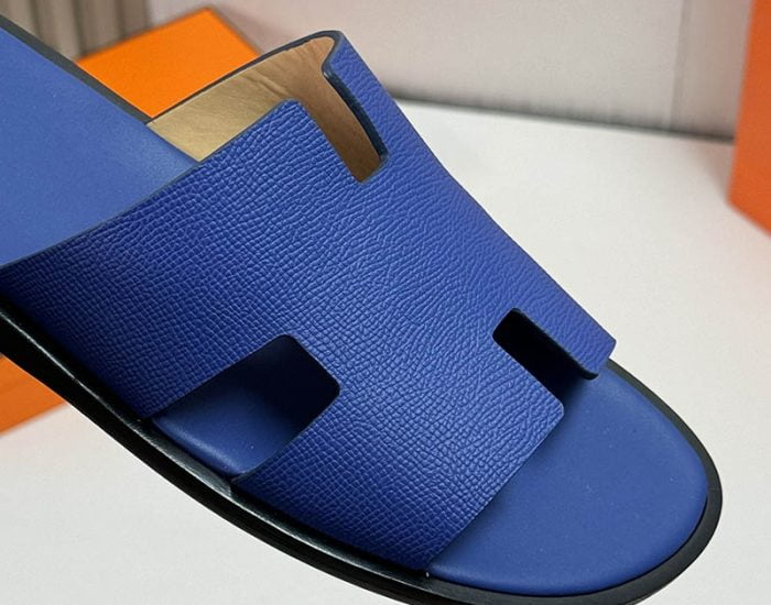 Dép nam Hermes full xanh đế gỗ Like Auth
