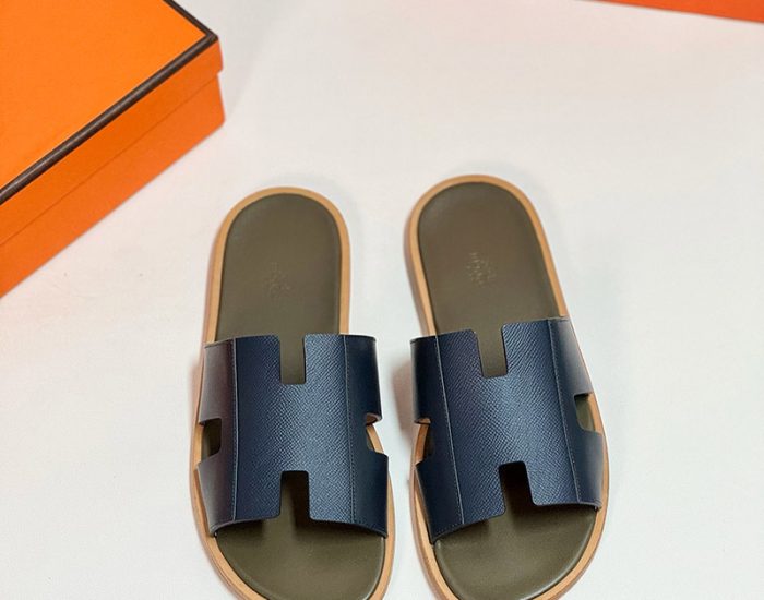 Dép nam Hermes lót xanh trêu quai xanh Like Auth