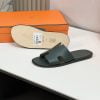 Dép nam Hermes màu xanh rêu da taiga Like Auth