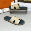 Dép nam Hermes quai màu Bee Lót xanh đế gỗ Like Auth