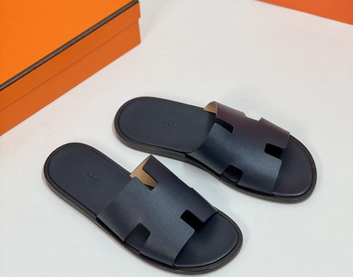 Dép nam Hermes quai taiga full xanh Like Auth