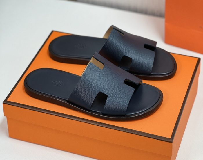 Dép nam Hermes quai taiga full xanh Like Auth