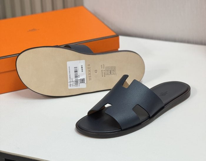 Dép nam Hermes quai taiga full xanh Like Auth