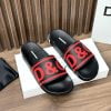 Dép Dolce Gabbana quai ngang họa tiết chữ đỏ