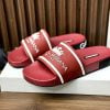 Dép quai ngang Dolce Gabbana màu đỏ họa tiết vương miệng