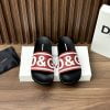 Dép quai ngang Dolce Gabbana quai đỏ chữ trắng