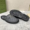 Dép sục Gucci GG Slipper Horsebit màu xám đen