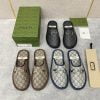 Dép sục Gucci GG Slipper Horsebit màu xám xanh