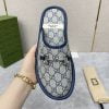 Dép sục Gucci GG Slipper Horsebit màu xám xanh