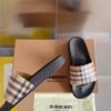 Dép Burberry Vintage Check Print Slides Archive Beige Like Auth
