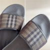 Dép Nam Burberry Check Cotton and Mesh Slides Like Auth