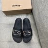 Dép Burberry Check EKD Motif slides in Black Like Auth