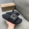 Dép Burberry Check EKD Motif slides in Black Like Auth