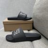 Dép Burberry Check EKD Motif slides in Black Like Auth