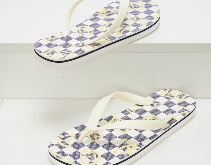 Dép tông Louis Vuitton họa tiết caro phối Monogram