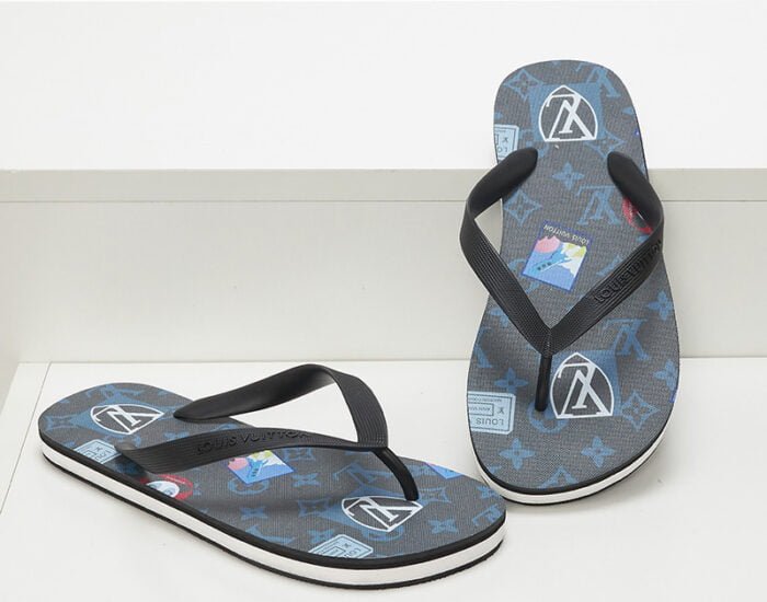 Dép tông Louis Vuitton họa tiết logo in 3D