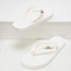 Dép tông Louis Vuitton màu trắng họa tiết tag logo
